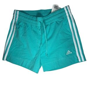 Adidas Teal Athletic Shorts with Elastic Waistband Ideal for physical activities